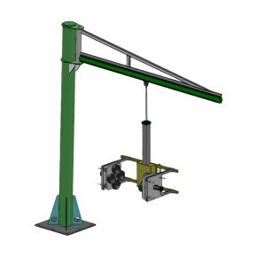 jib crane vacuum lifter